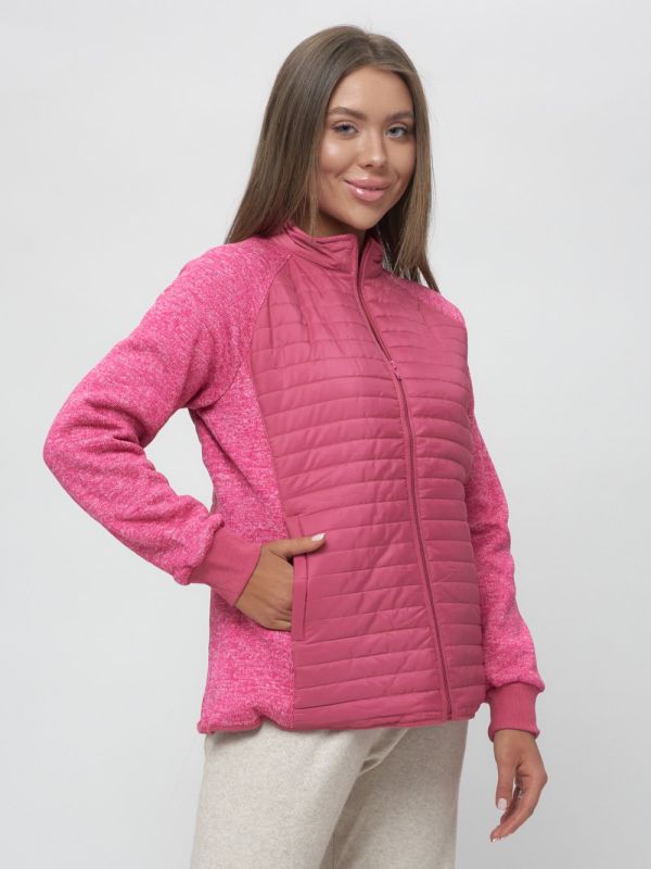 Women's sweatshirt with a pink zipper 2160R