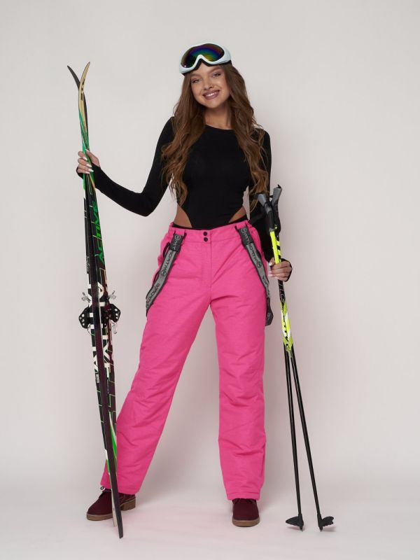 Bib pants women's ski pants pink 2221R