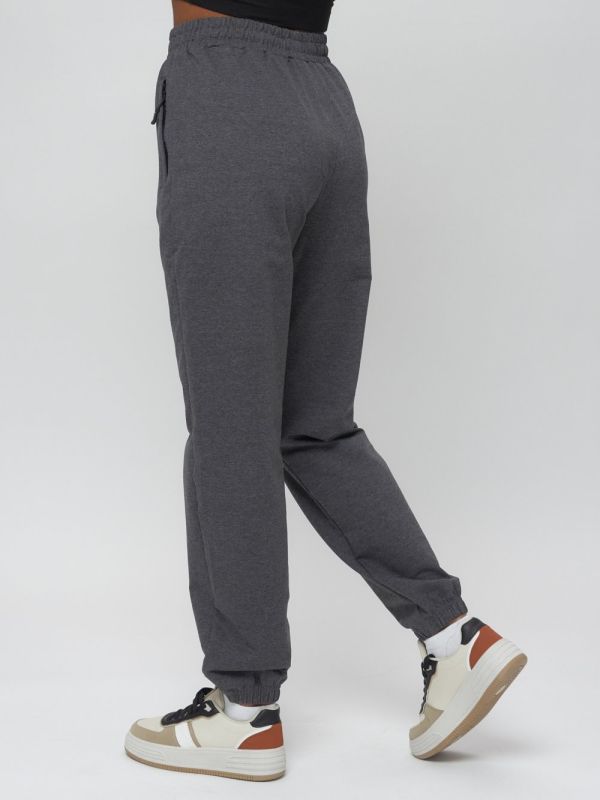 Joggers sports knitted women's large size gray 320Sr