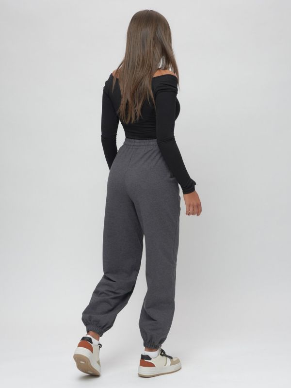 Women's gray knitted sports joggers 400Sr