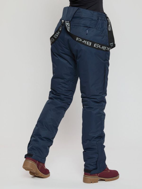 Bib pants ski pants large sizes navy blue 55222TS