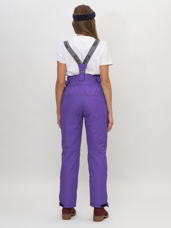 Bib pants women's ski pants purple 66215F