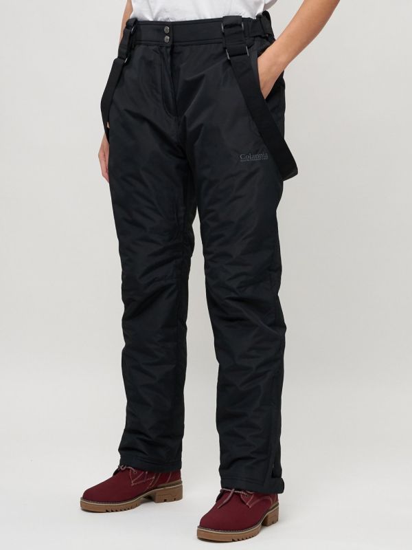 Bib pants ski pants for women big size black 66413Ch