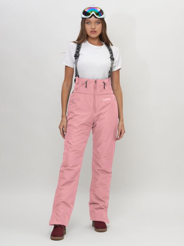 Bib pants women's ski pants pink 66789R