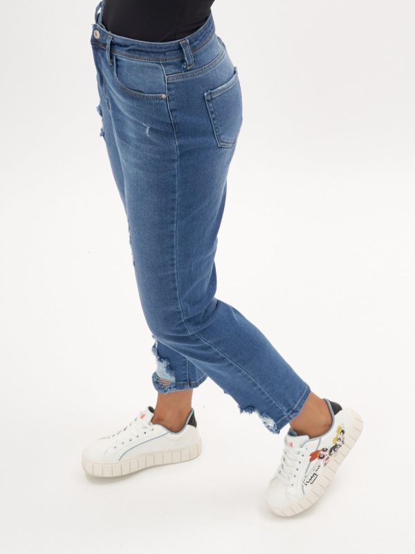 Jeans for women with a high waist, blue 836_1S
